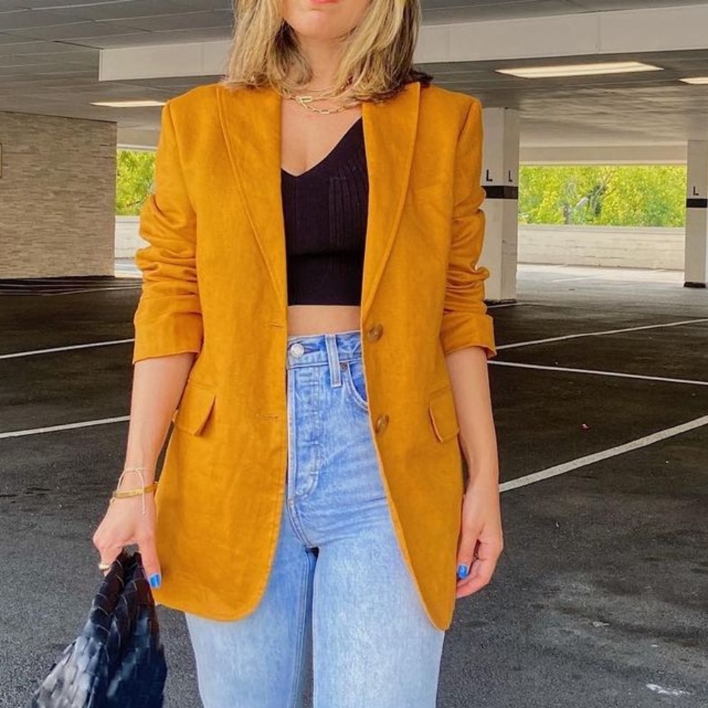 Mango linen blazer